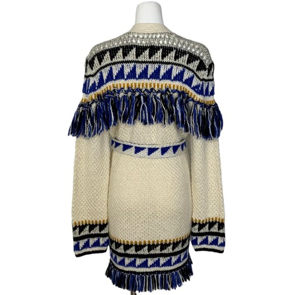 Mother The Fringe Cardigan Sweater XS The Tassel Is Worth The Hassle Tie Belt - Picture 2 of 12